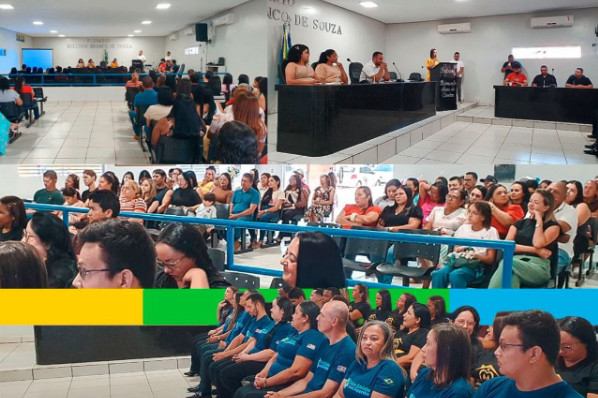 Cerimônia de formatura de Técnicos em Saúde