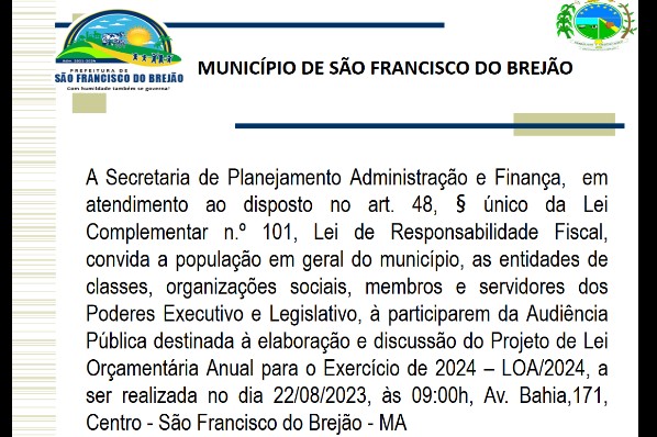 AUDIÊNCIA PÚBLICA